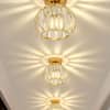 Trakya Mobilya Çarşısı Luna Lighting Bella Luce Kristal Taşlı Plafonyer Avize