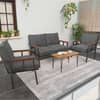 Trakya Mobilya Çarşısı Mygusi Modern Balkon/Bahçe Metal Kanepe Takımı