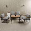 Trakya Mobilya Çarşısı Mb Garden Furniture Simetri Metal Bahçe Takımı