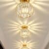 Trakya Mobilya Çarşısı Luna Lighting Bella Luce Kristal Taşlı Plafonyer Avize