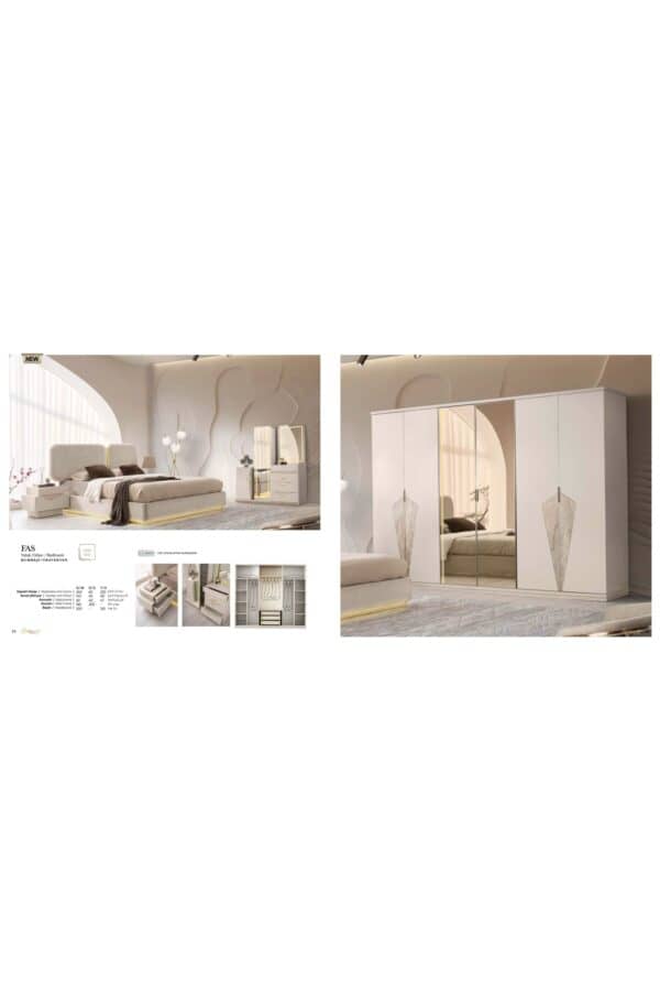 Trakya Mobi̇lya Çarşisi Şehzade Mobi̇lya Yatak Odasi Fas Exclusive Seri̇si̇