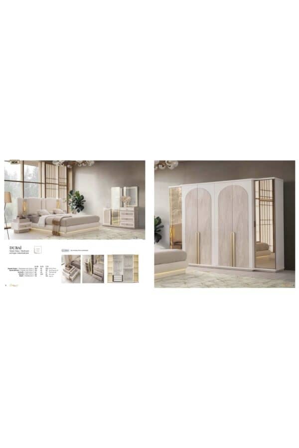 Trakya Mobi̇lya Çarşisi Şehzade Mobi̇lya Yatak Odasi Dubai Exclusive Seri̇si̇