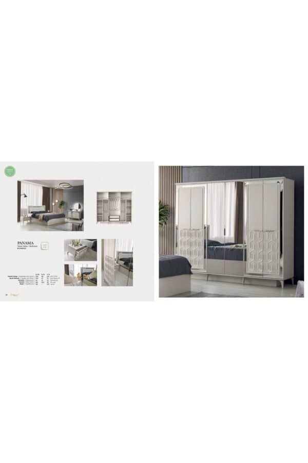 Trakya Mobi̇lya Çarşisi Şehzade Mobi̇lya Yatak Odasi Panama Exclusive Seri̇si̇