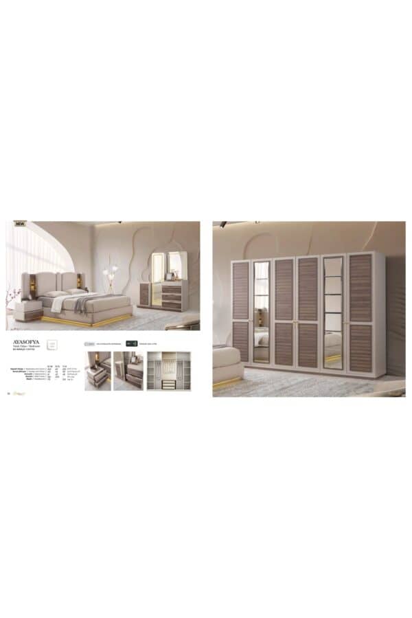 Trakya Mobi̇lya Çarşisi Şehzade Mobi̇lya Yatak Odasi Ayasofya Exclusive Seri̇si̇