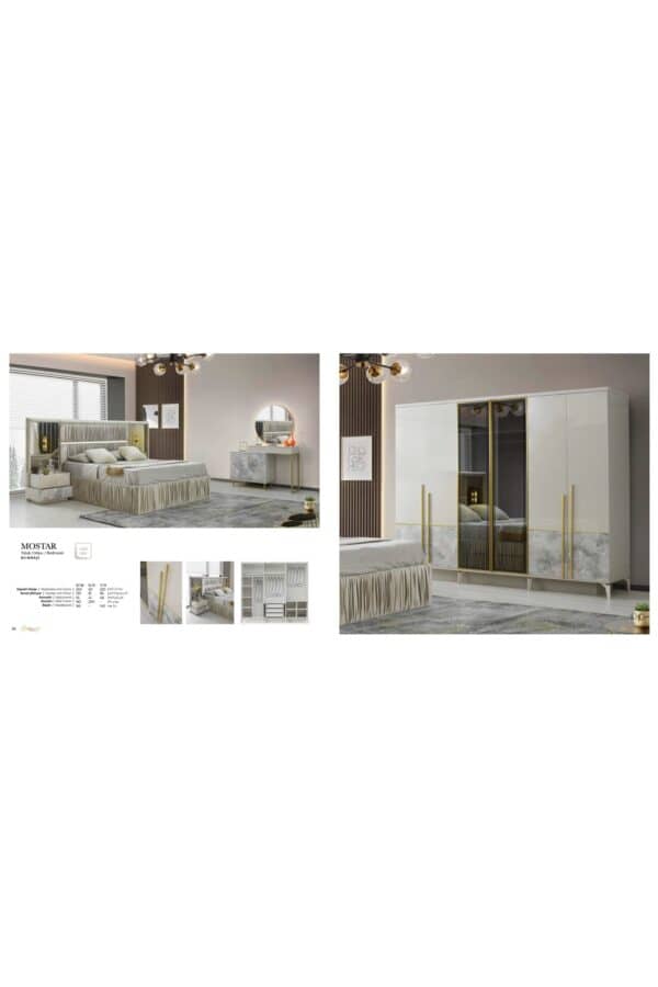 Trakya Mobi̇lya Çarşisi Şehzade Mobi̇lya Yatak Odasi Mostar Exclusive Seri̇si̇