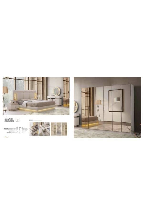 Trakya Mobi̇lya Çarşisi Şehzade Mobi̇lya Yatak Odasi Amazon Exclusive Seri̇si̇