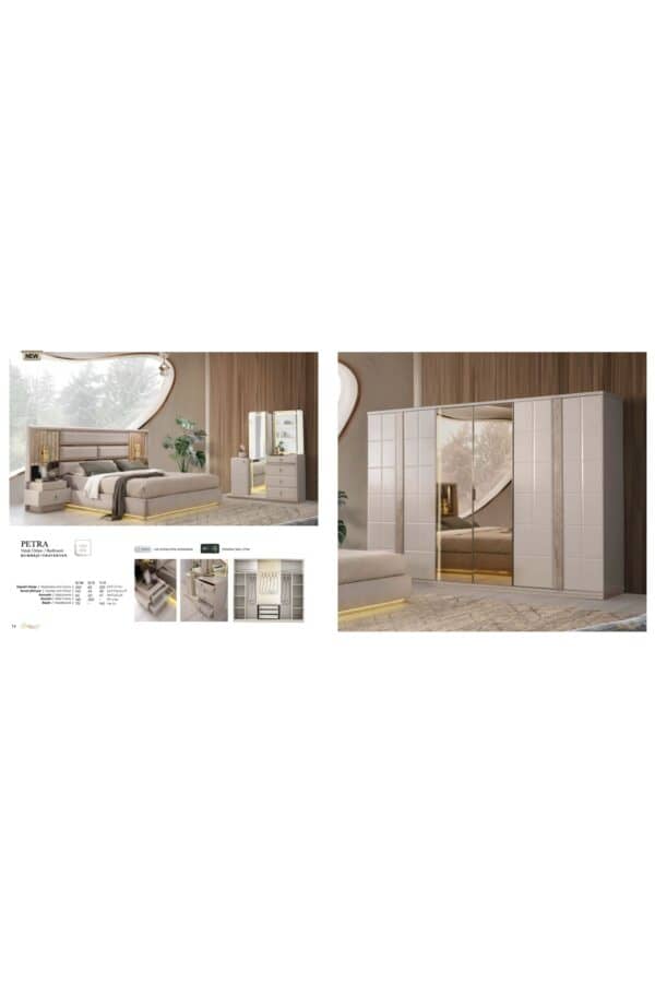 Trakya Mobi̇lya Çarşisi Şehzade Mobi̇lya Yatak Odasi Petra Exclusive Seri̇si̇