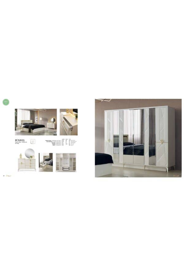 Trakya Mobi̇lya Çarşisi Şehzade Mobi̇lya Yatak Odasi Bükreş Exclusive Seri̇si̇