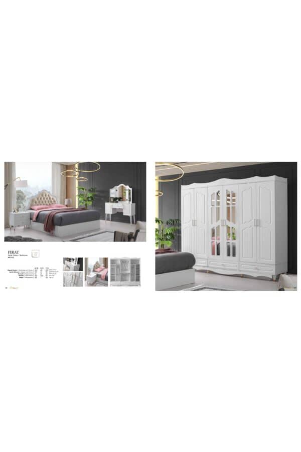 Trakya Mobi̇lya Çarşisi Şehzade Mobi̇lya Yatak Odasi Firat Exclusive Seri̇si̇