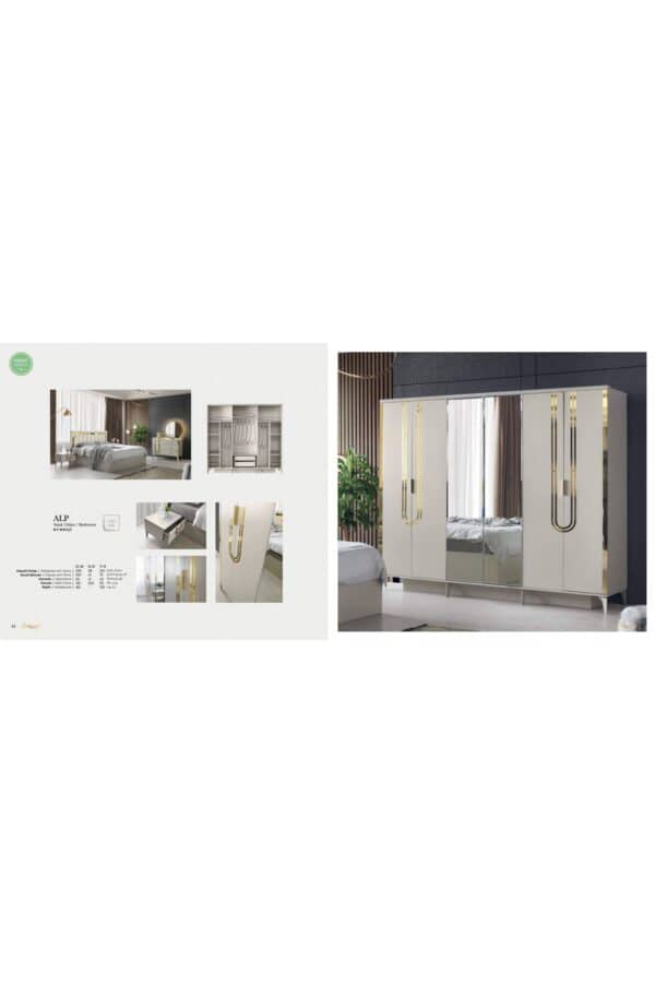 Trakya Mobi̇lya Çarşisi Şehzade Mobi̇lya Yatak Odasi Alp Exclusive Seri̇si̇