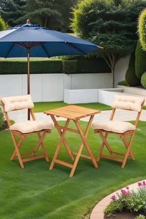 Trakya Mobilya Çarşısı Meya Dekor 3'Lü Kaanır Bistro Set