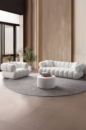 Trakya Mobilya Çarşısı Mb Garden Furniture Simetri Metal Koltuk Takımı