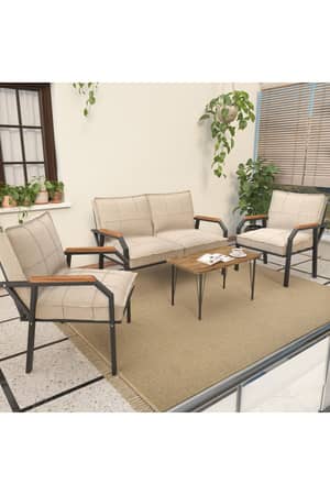 Trakya Mobilya Çarşısı Mygusi Hayal Balkon/Bahçe Metal Kanepe Takımı