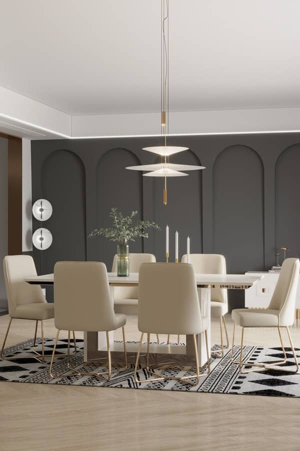 Trakya Mobilya Çarşısı Bendis 6 Sandalye + 1 Masa Yemek Takımı